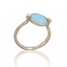 ANILLO ROMANIC ORO AGATA