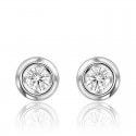 PENDIENTES MINIMAL CHATON CIRCONITAS