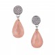 PENDIENTES PRINCESS LAGRIMA CUARZO ROSA
